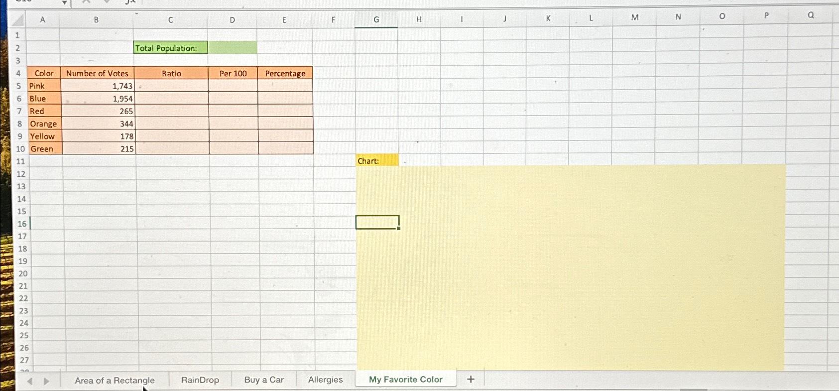 Solved Total Population:\table[[Color,Number of | Chegg.com