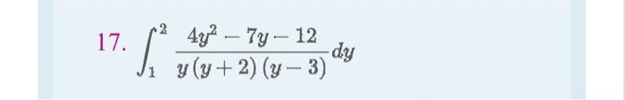 \( \int_{1}^{2} \frac{4 y^{2}-7 y-12}{y(y+2)(y-3)} d y \)