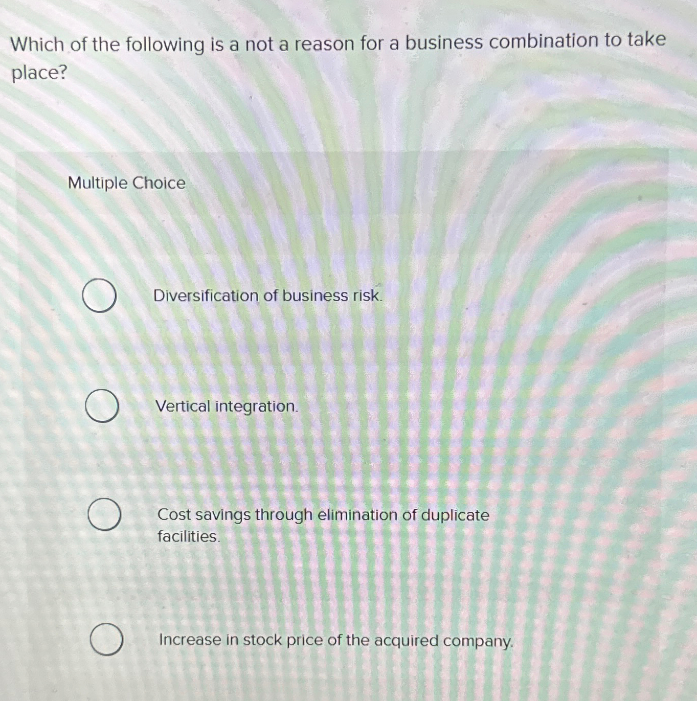 Solved Which of the following is a not a reason for a | Chegg.com