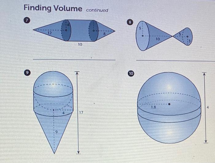 Solved Finding Volume continued 10 10 17 How can you find | Chegg.com