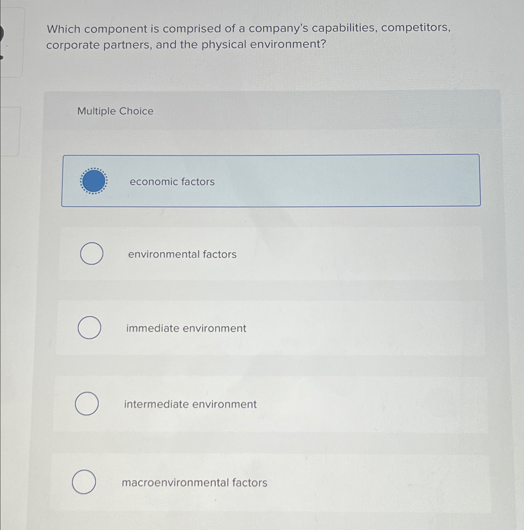 Solved Which component is comprised of a company's | Chegg.com