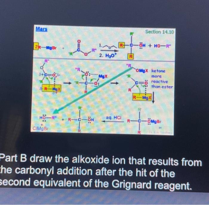 Solved Mars23 - Part B draw the alkoxide ion that results | Chegg.com