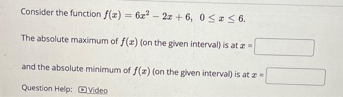 Solved Consider the function f(x) = 24 – 18.x2 +1, - 2 5x5 | Chegg.com