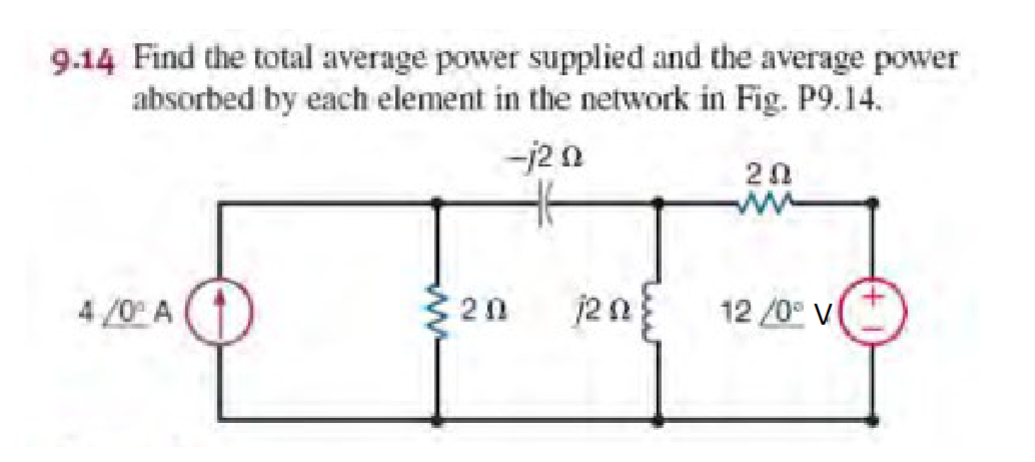 Solved Determine The Average Power Pave Absorbed By The Or Cheggcom