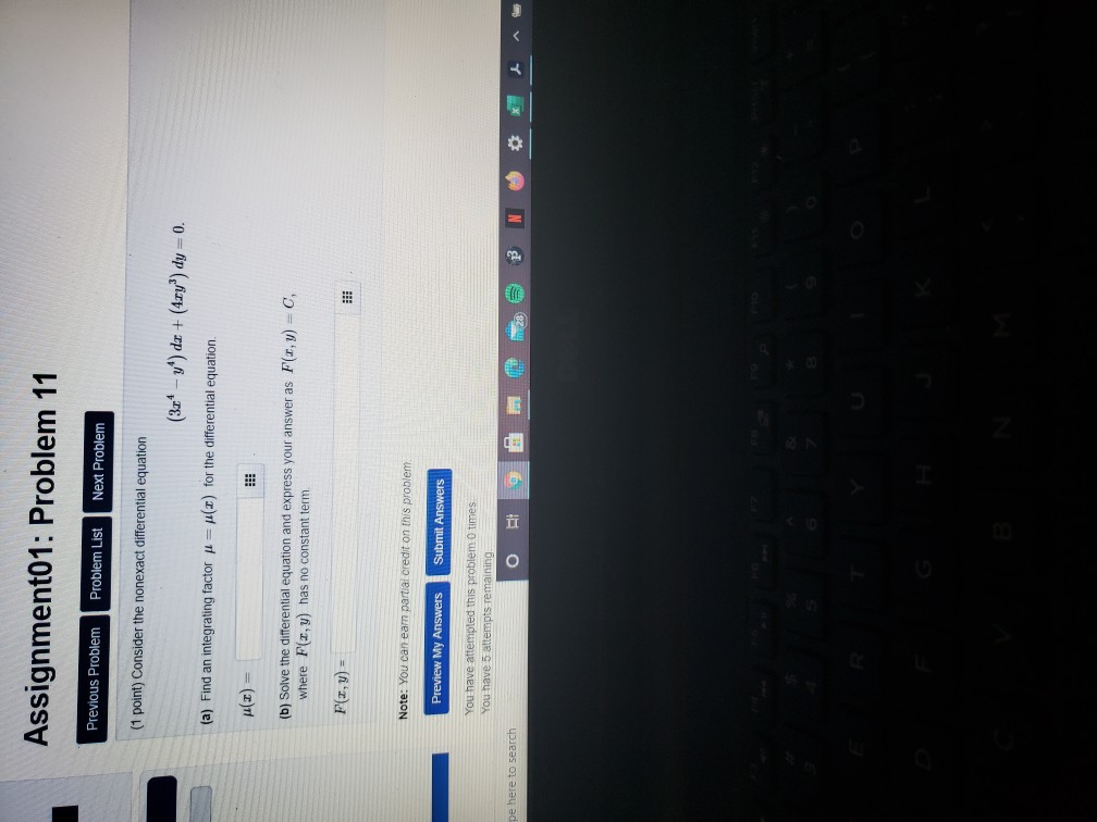 Solved Assignment01: Problem 11 Previous Problem Problem | Chegg.com