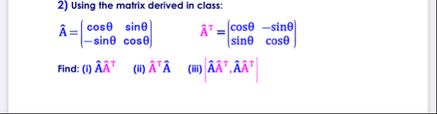 Using the matrix derived in | Chegg.com