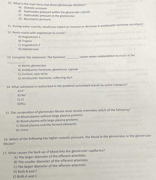 Solved 1. True or False, the urinary system consists of 3