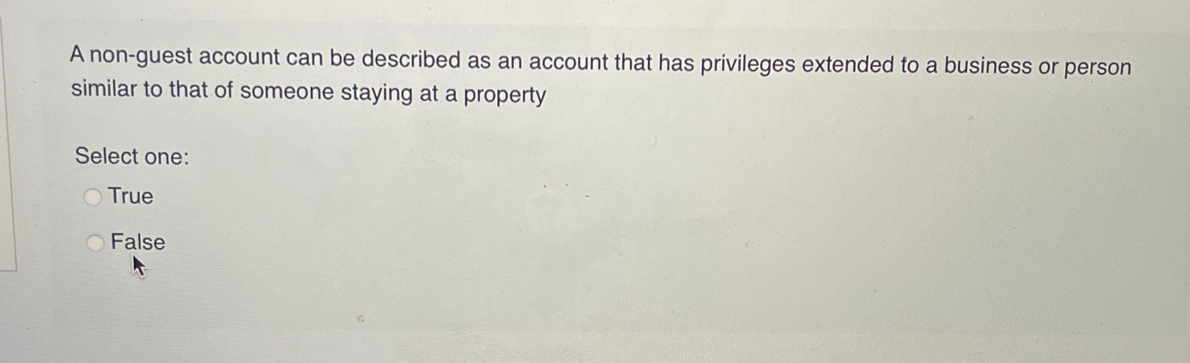 Solved A nonguest account can be described as an account