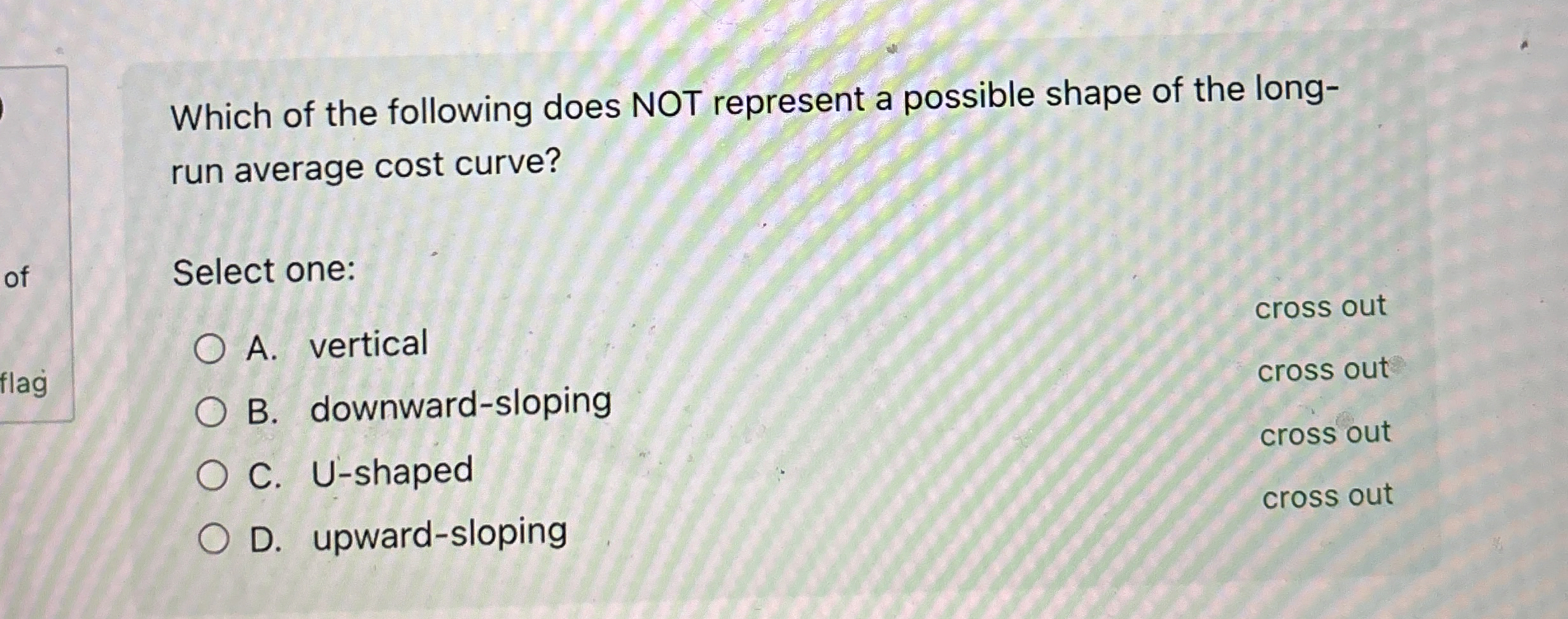 Solved Which of the following does NOT represent a possible | Chegg.com