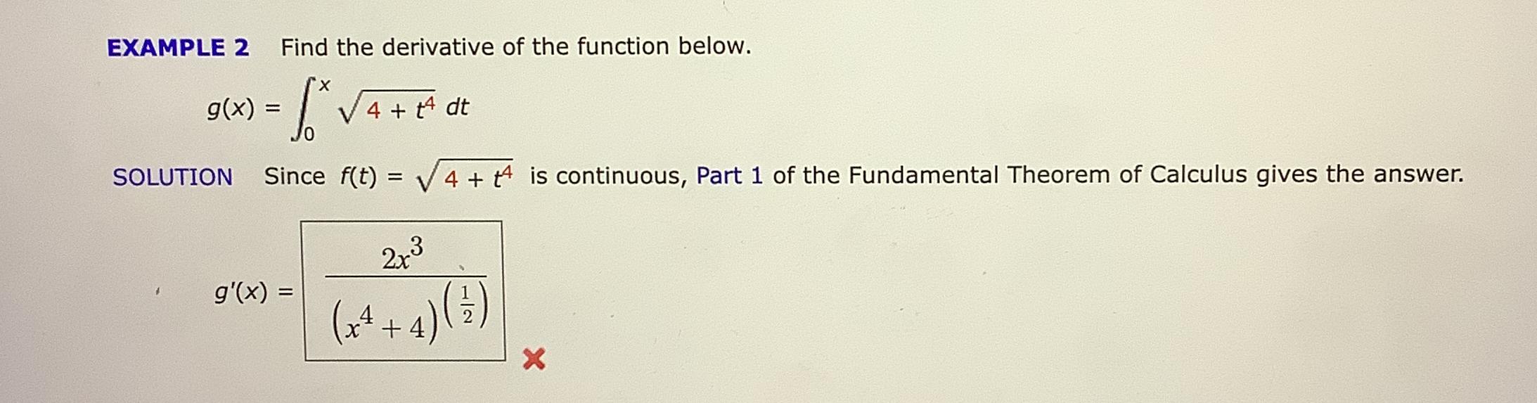 Solved EXAMPLE 2 ﻿Find the derivative of the function | Chegg.com