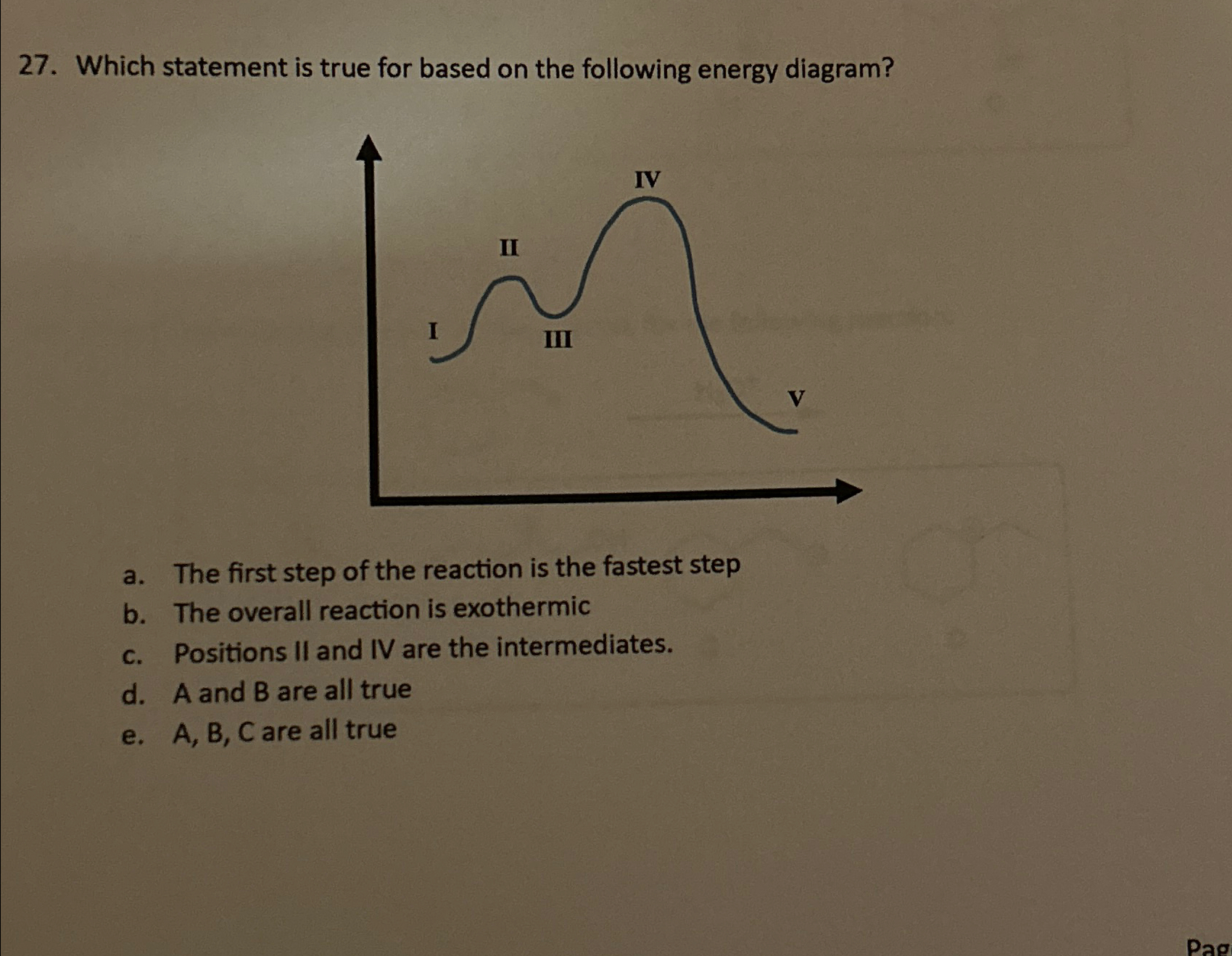 Solved Which statement is true for based on the following | Chegg.com