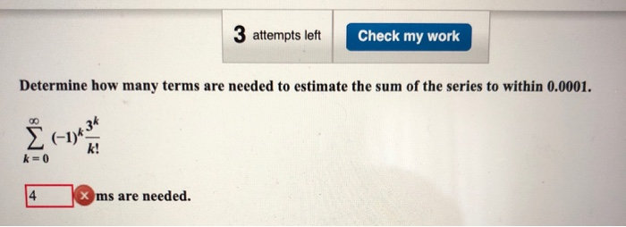 Solved 3 attempts left Check my work Determine how many | Chegg.com