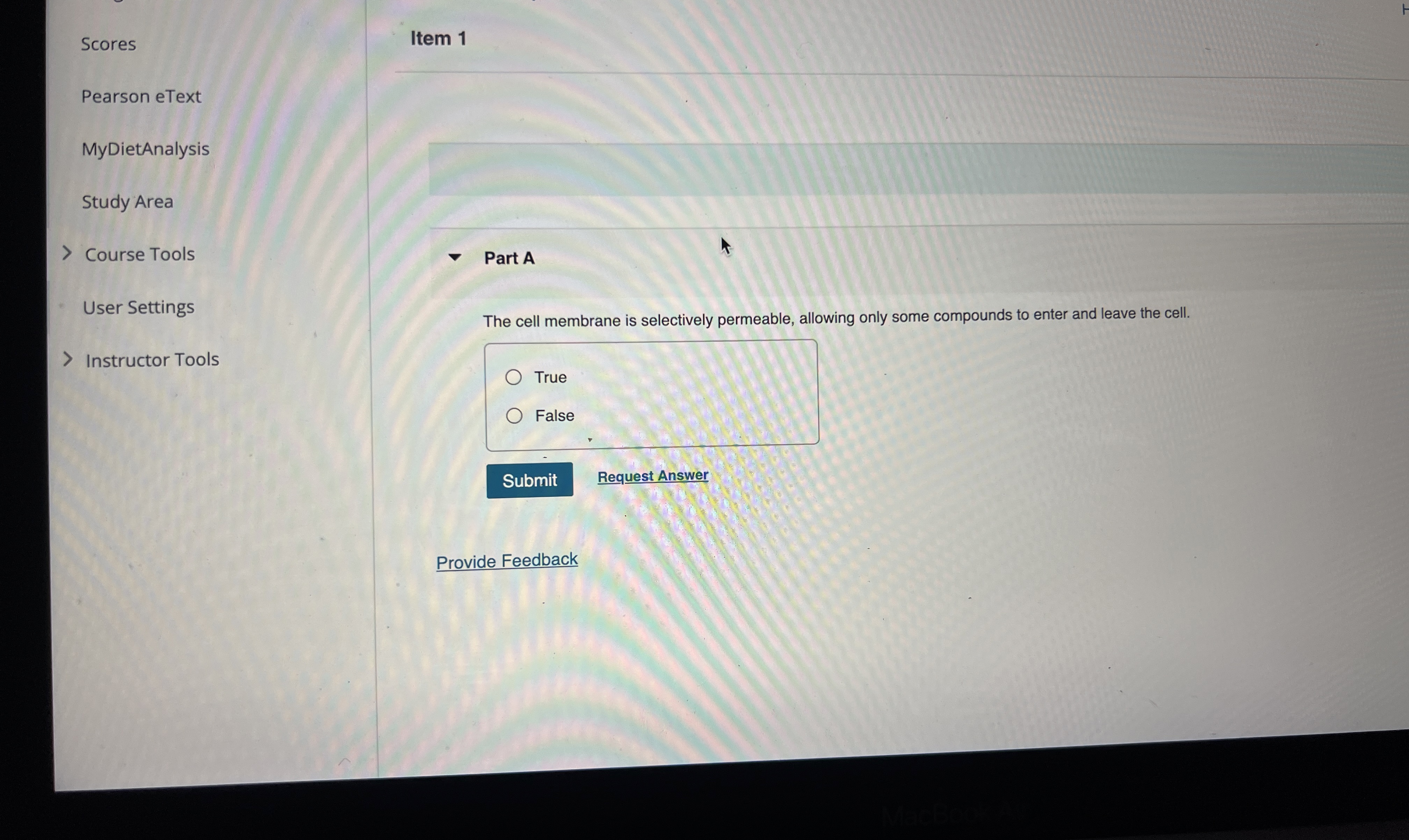 Solved Part AThe cell membrane is selectively permeable,
