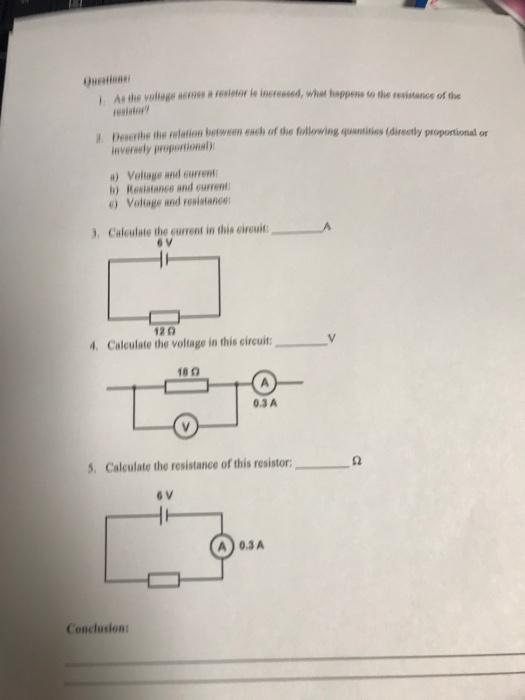 Solved PHET Experiment Title Ohm's Law Objectives 1) Use
