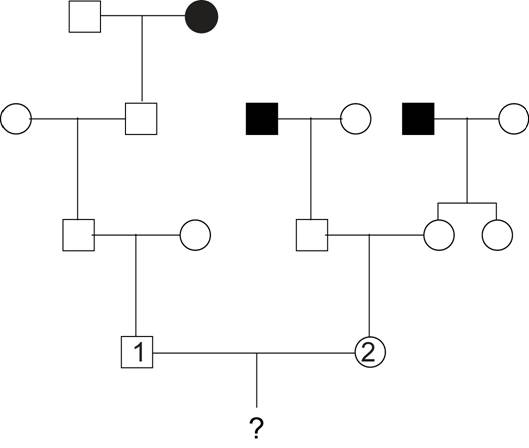 Solved The following pedigree shows transmission of | Chegg.com