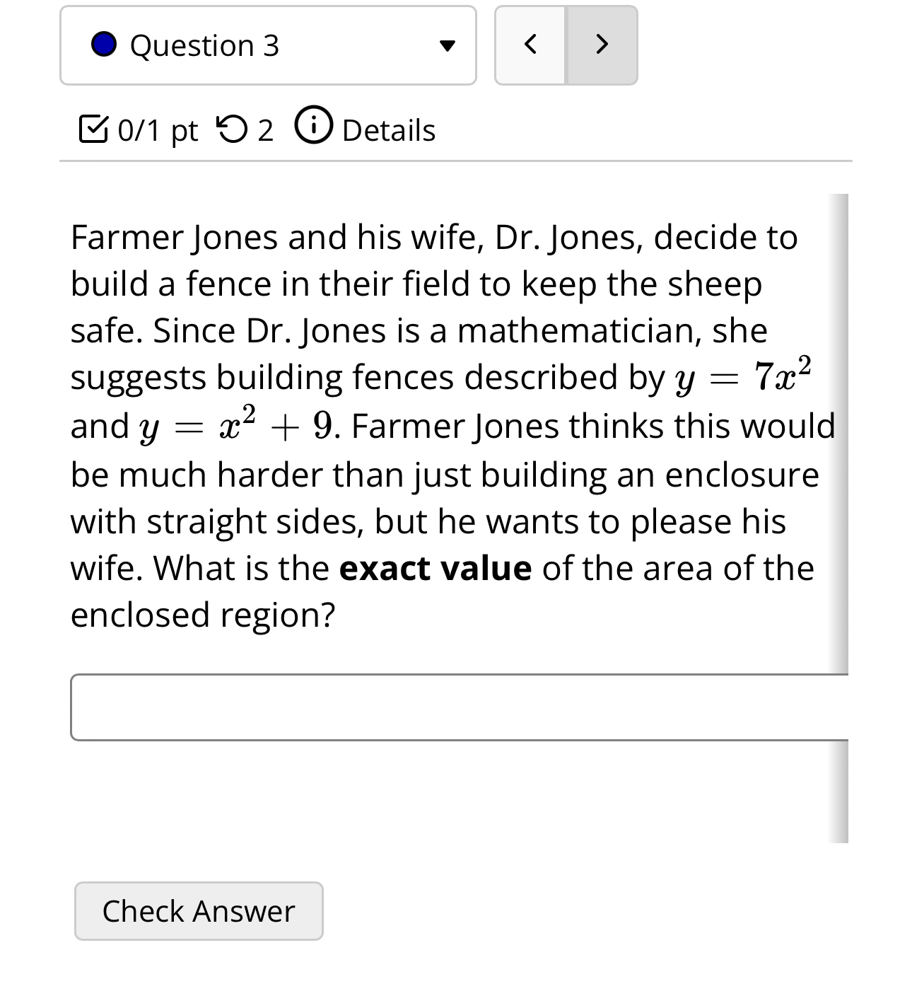 Solved Question 301pt2(i)DetailsFarmer Jones and his wife, | Chegg.com