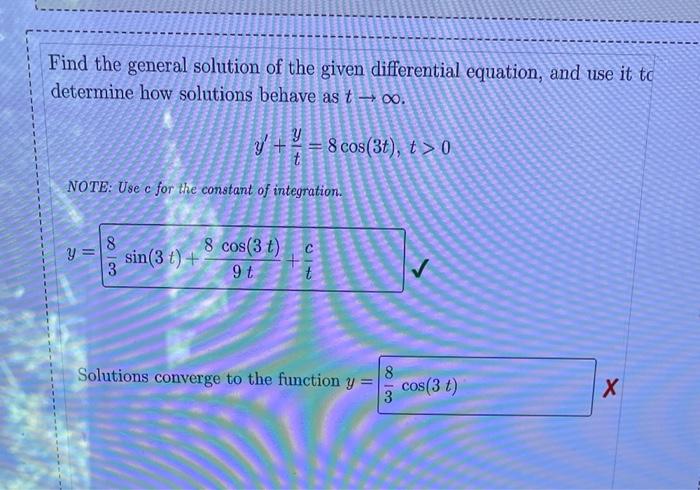 Solved Find the general solution of the given differential | Chegg.com