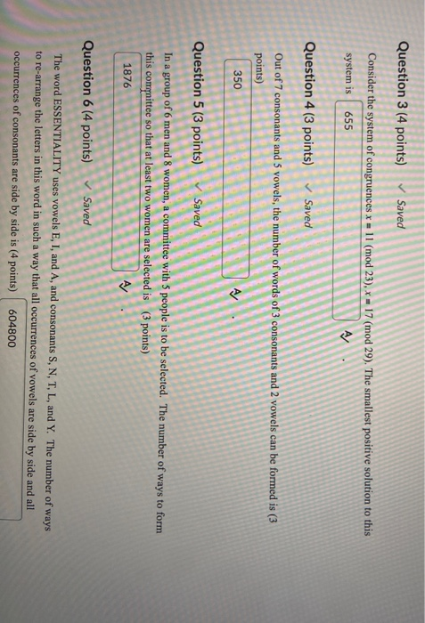 Solved Question 3 (4 points) Saved Consider the system of | Chegg.com