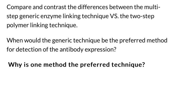 Solved Compare and contrast the differences between the | Chegg.com