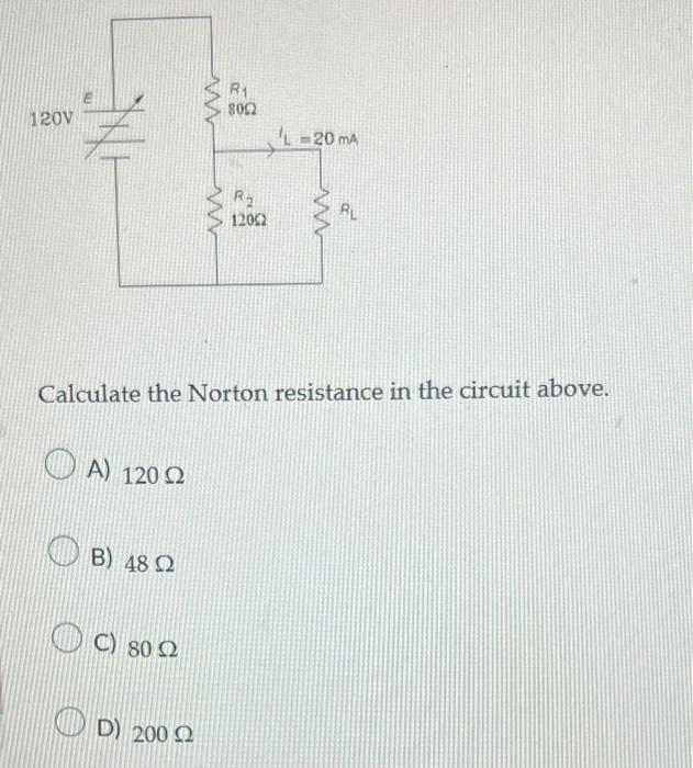 Solved Calculate the Norton resistance in the circuit above.