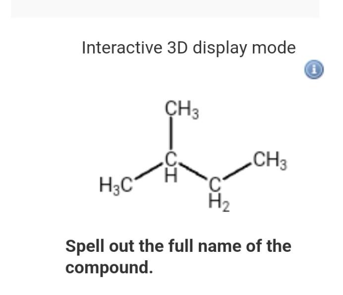 Solved Interactive 3D display mode Spell out the full name | Chegg.com