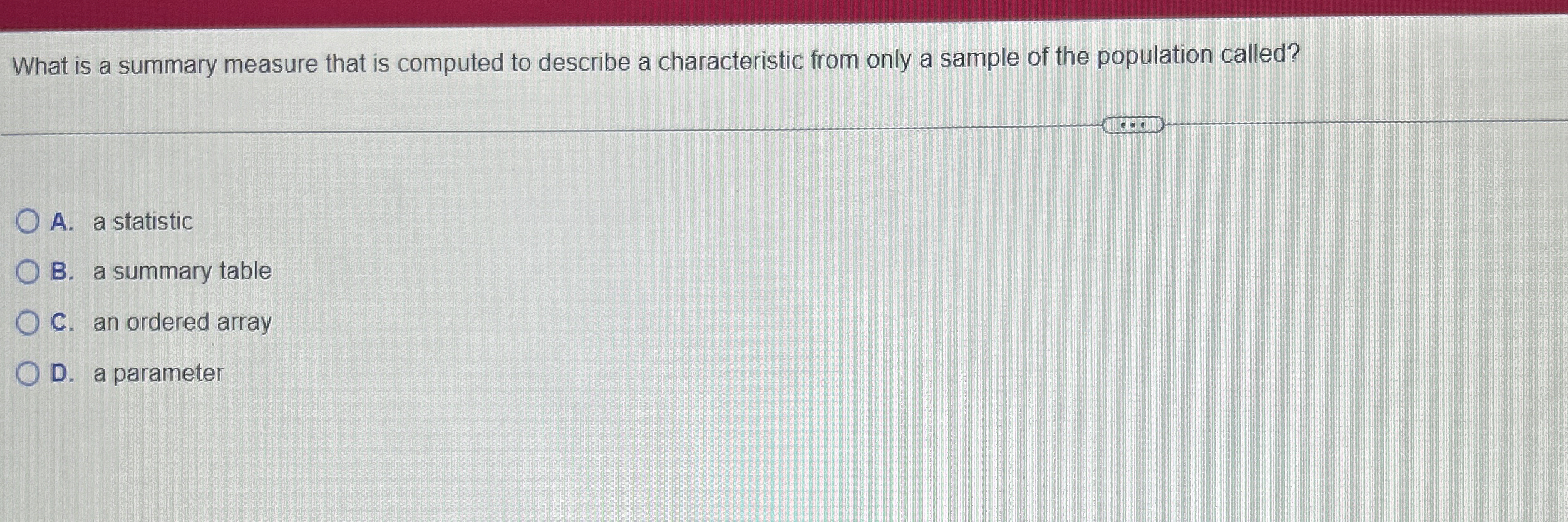 Solved What is a summary measure that is computed to | Chegg.com