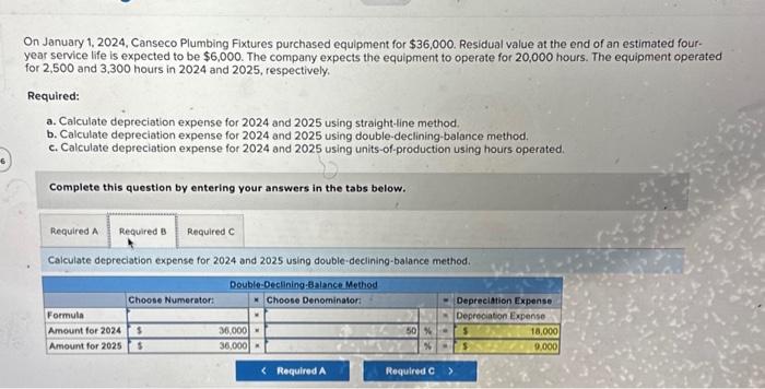 Solved R NOn January 1 2024 Canseco Plumbing Fixtures Chegg Com   Image