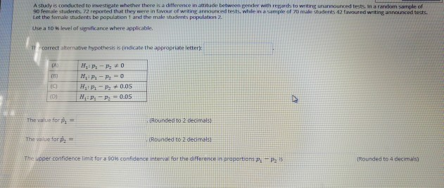 Solved A study is conducted to investigate whether there is | Chegg.com
