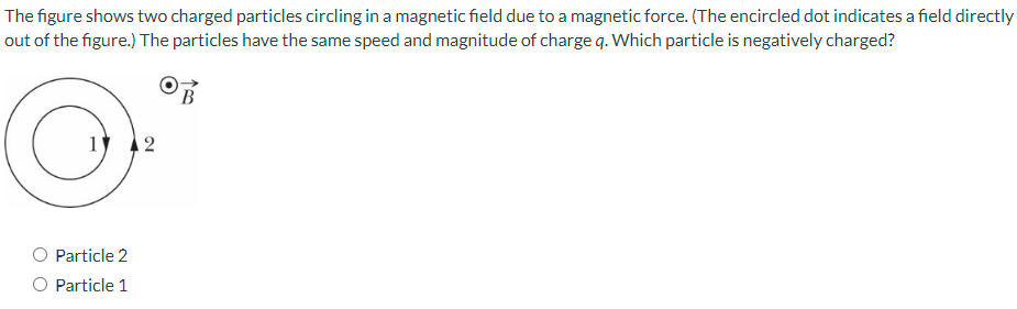 Solved The figure shows two charged particles circling in a | Chegg.com