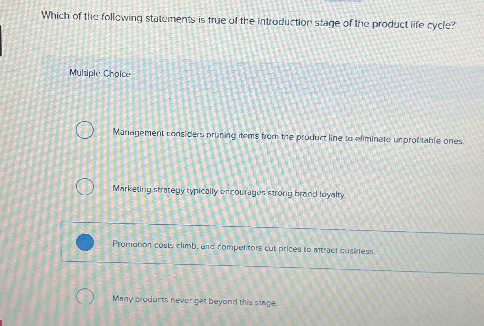 Solved Which of the following statements is true of the | Chegg.com