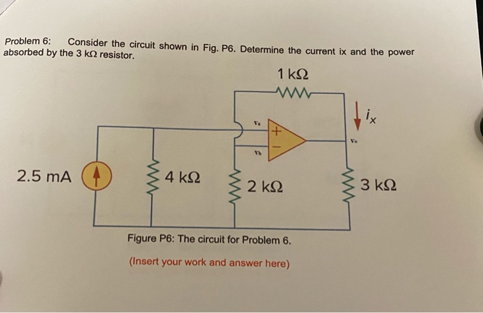 Solved Consider the circuit shown in Fig. P4. Determine V, | Chegg.com