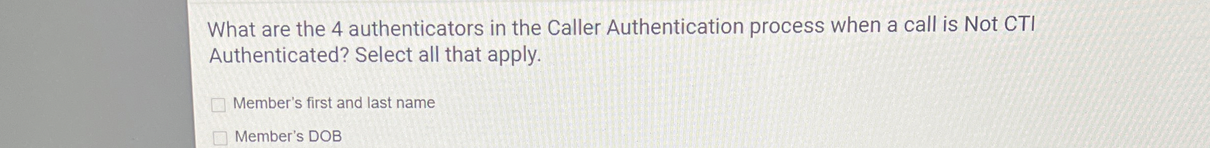High Quality SOLUTION What are the 4 ﻿authenticators in the Caller ...
