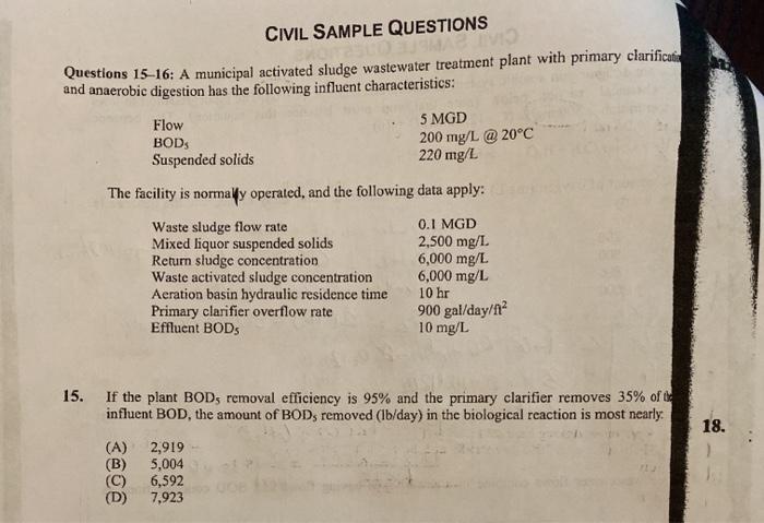 Exam Study Guide: Activated Sludge…