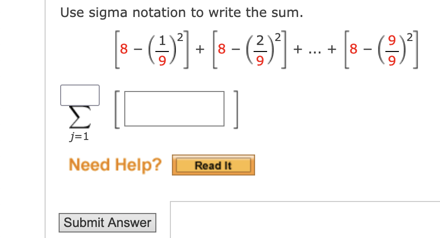 Solved Use sigma notation to write the | Chegg.com