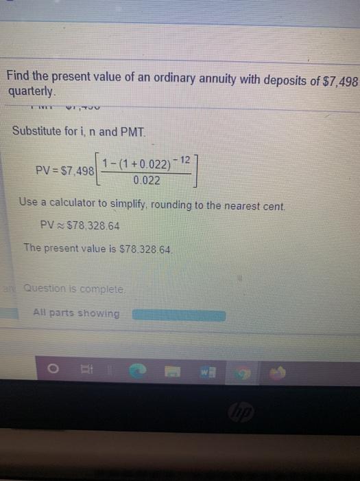 Solved first picture is an example on how to solve the | Chegg.com