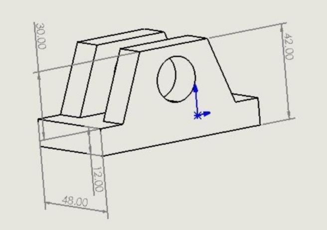 Solved Sketch the front, left, top and bottom view in third | Chegg.com