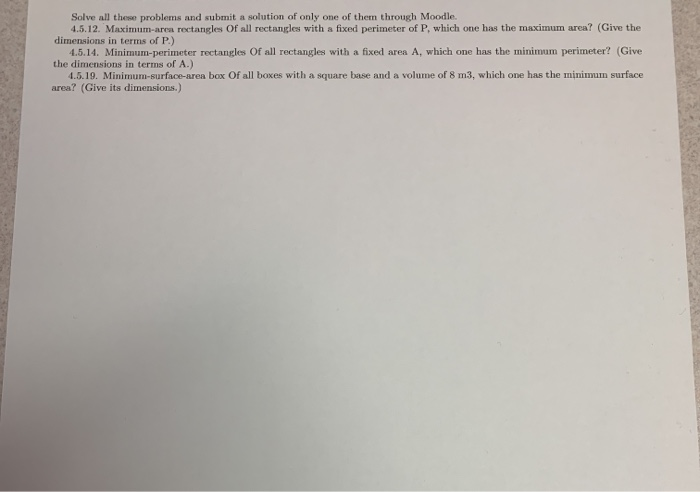 Solved Solve all these problems and submit a solution of | Chegg.com