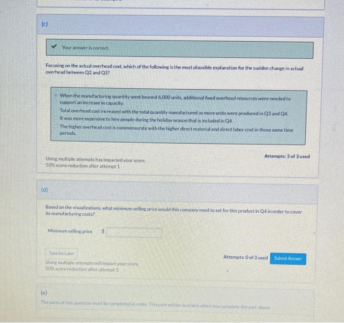 Keeping track of production quantities and costs is a