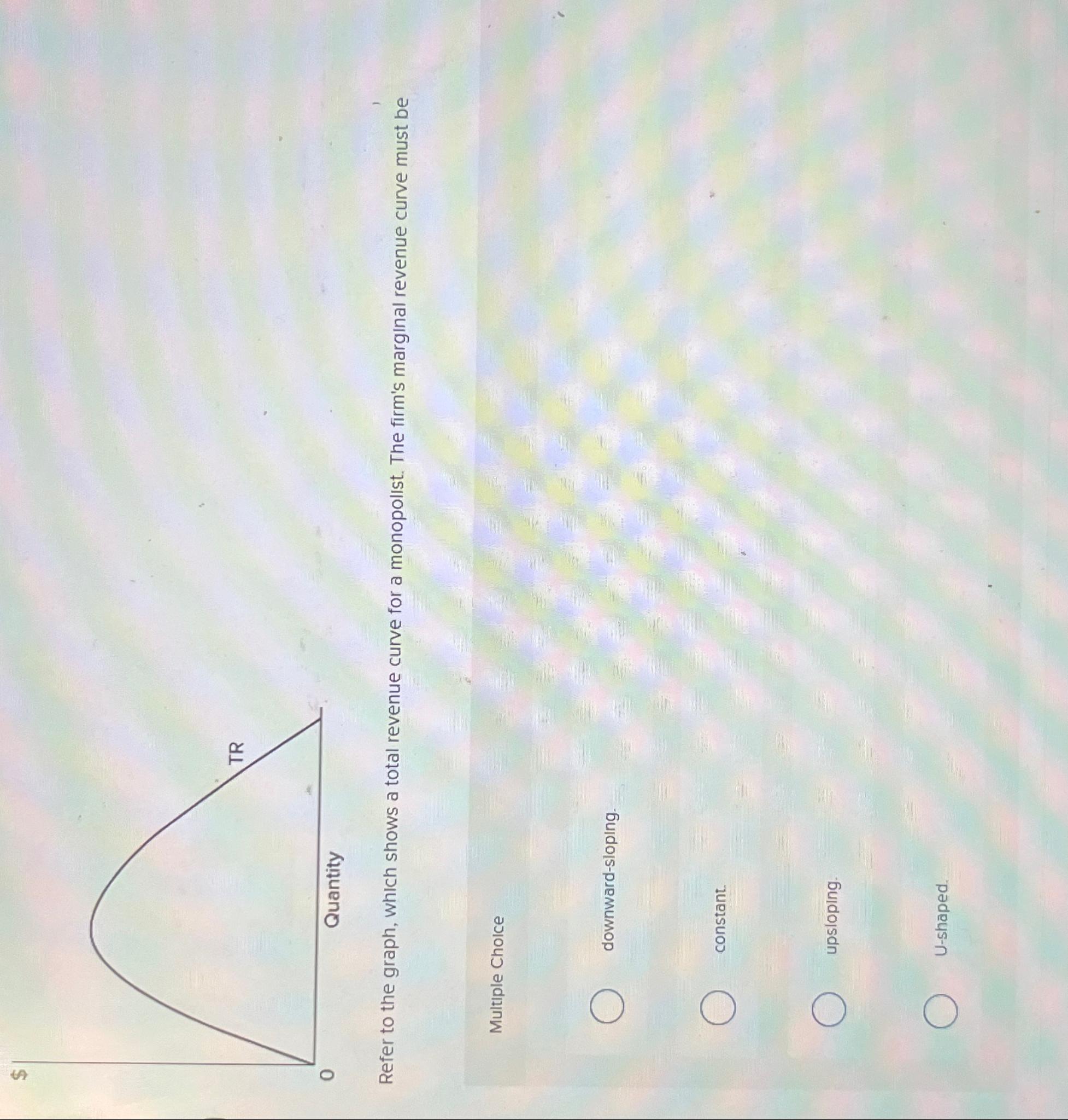 Solved Refer to the graph, which shows a total revenue curve | Chegg.com