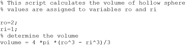 volume of hollow sphere