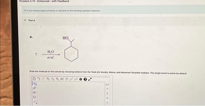 Solved Problem 5.74 - Enhanced with Feedback Fill in the | Chegg.com