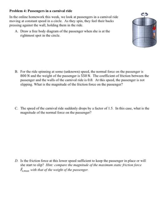 Solved Problem 4: Passengers in a carnival ride In the