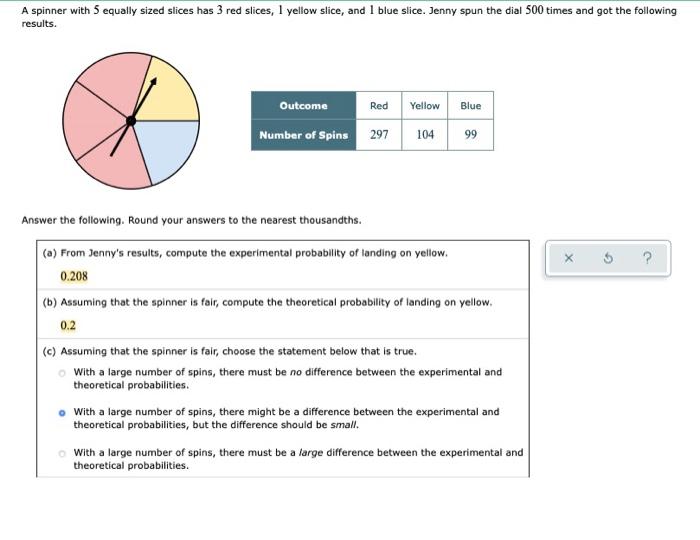 solved-a-spinner-with-5-equally-sized-slices-has-3-red-chegg