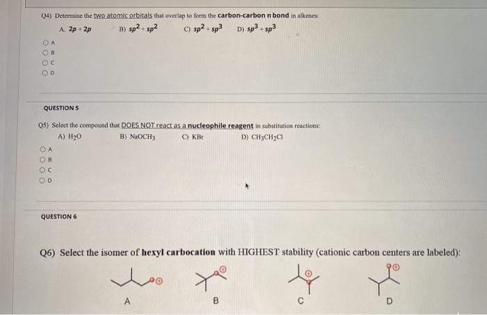 Solved 04) Determine the two atomic orbitals that overlap to | Chegg.com