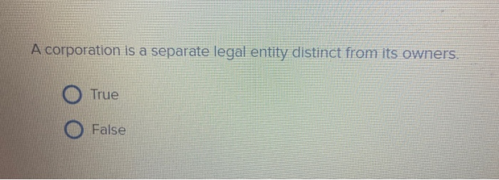 solved-a-corporation-is-a-separate-legal-entity-distinct-chegg