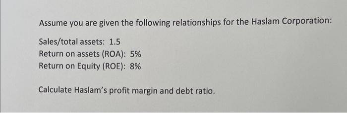 Solved Assume you are given the following relationships for | Chegg.com