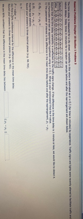 Solved Reserve Problems Chapter 10 Section 1 Problem 3 The | Chegg.com