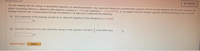 Solved MY NOTES You are helping with the design of | Chegg.com