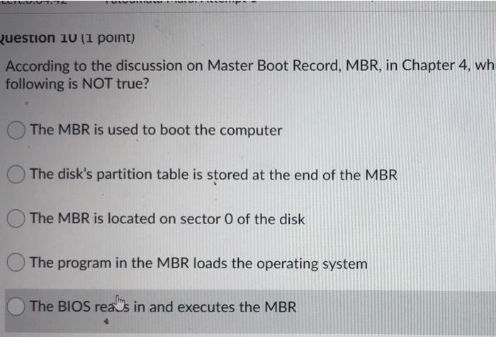 Solved Question 10 (1 point) According to the discussion on | Chegg.com