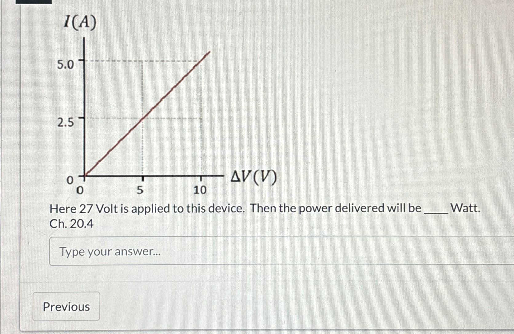 Solved V(V)Here 27 ﻿Volt is applied to this device. Then the | Chegg.com